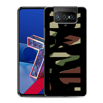 Силиконовый чехол на ASUS ZenFone 7 с принтом NAME