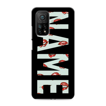 Силиконовый чехол на Xiaomi Mi 10T с принтом NAME