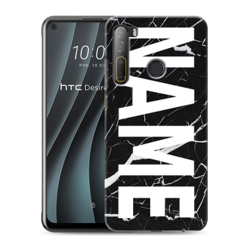 Силиконовый чехол на HTC Desire 20 Pro с принтом NAME