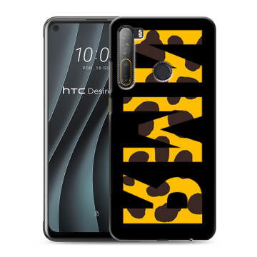 Силиконовый чехол на HTC Desire 20 Pro с принтом ИМЯ