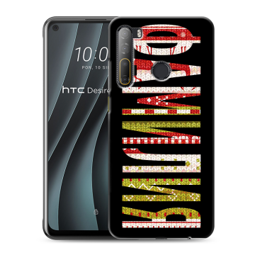 Силиконовый чехол на HTC Desire 20 Pro с принтом ФАМИЛИЯ