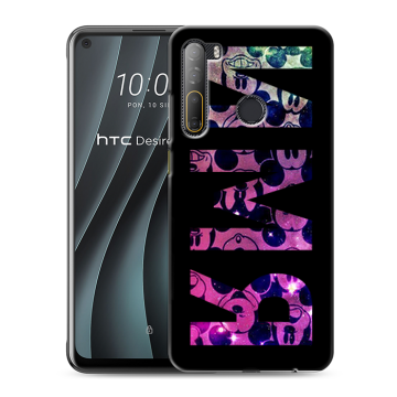 Силиконовый чехол на HTC Desire 20 Pro с принтом ИМЯ