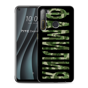 Силиконовый чехол на HTC Desire 20 Pro с принтом ФАМИЛИЯ