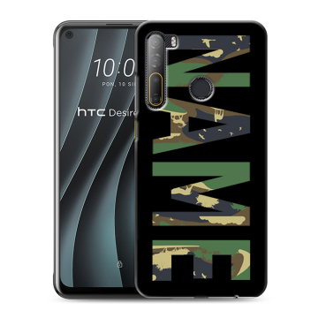 Силиконовый чехол на HTC Desire 20 Pro с принтом NAME