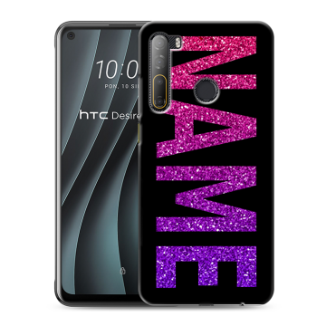 Силиконовый чехол на HTC Desire 20 Pro с принтом NAME