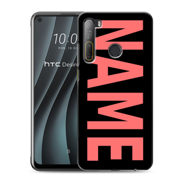 Силиконовый чехол на HTC Desire 20 Pro с принтом NAME
