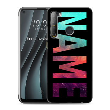 Силиконовый чехол на HTC Desire 20 Pro с принтом NAME