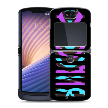 Пластиковый чехол на Motorola Razr 5G с принтом ФАМИЛИЯ