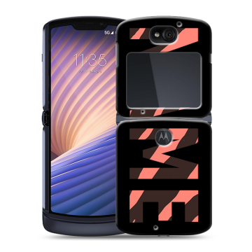 Пластиковый чехол на Motorola Razr 5G с принтом NAME