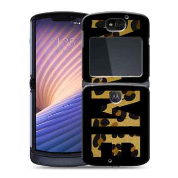 Пластиковый чехол на Motorola Razr 5G с принтом NAME