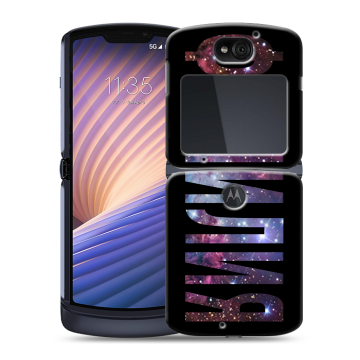 Пластиковый чехол на Motorola Razr 5G с принтом ФАМИЛИЯ