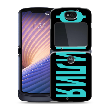 Пластиковый чехол на Motorola Razr 5G с принтом ФАМИЛИЯ