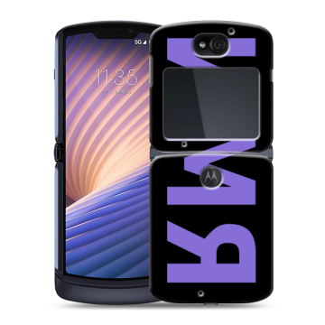 Пластиковый чехол на Motorola Razr 5G с принтом ИМЯ