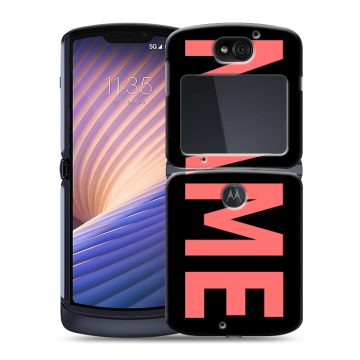 Пластиковый чехол на Motorola Razr 5G с принтом NAME