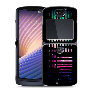 Пластиковый чехол на Motorola Razr 5G с принтом ФАМИЛИЯ