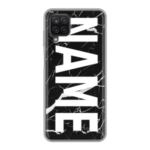 Силиконовый чехол на Samsung Galaxy A12 с принтом NAME
