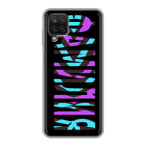 Силиконовый чехол на Samsung Galaxy A12 с принтом ФАМИЛИЯ