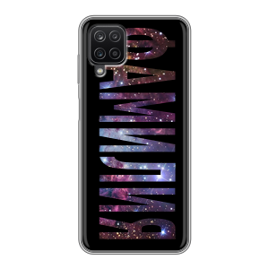 Силиконовый чехол на Samsung Galaxy A12 с принтом ФАМИЛИЯ