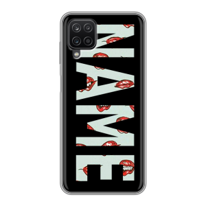 Силиконовый чехол на Samsung Galaxy A12 с принтом NAME