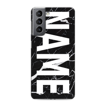 Силиконовый чехол на Samsung Galaxy S21 с принтом NAME
