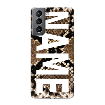 Силиконовый чехол на Samsung Galaxy S21 с принтом NAME