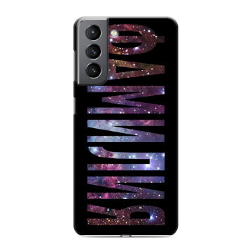 Силиконовый чехол на Samsung Galaxy S21 с принтом ФАМИЛИЯ