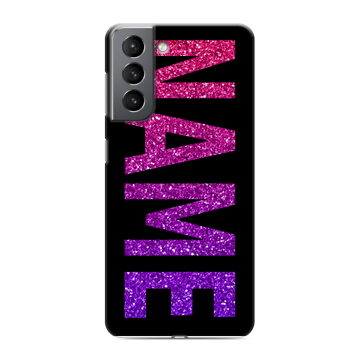 Силиконовый чехол на Samsung Galaxy S21 с принтом NAME