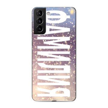 Силиконовый чехол на Samsung Galaxy S21 Plus с принтом ФАМИЛИЯ