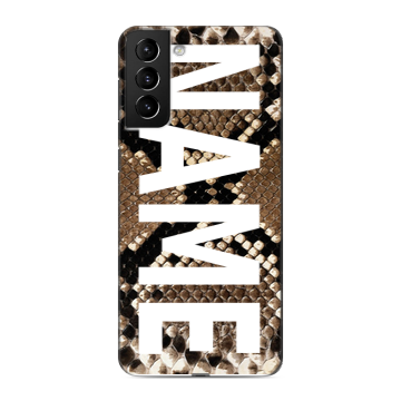 Силиконовый чехол на Samsung Galaxy S21 Plus с принтом NAME