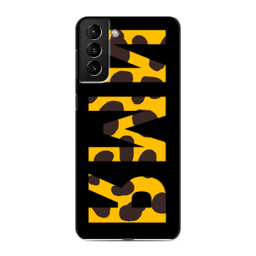 Силиконовый чехол на Samsung Galaxy S21 Plus с принтом ИМЯ