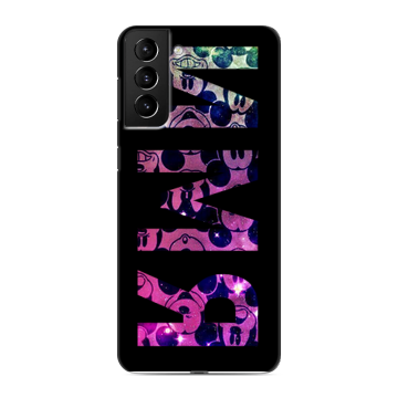 Силиконовый чехол на Samsung Galaxy S21 Plus с принтом ИМЯ