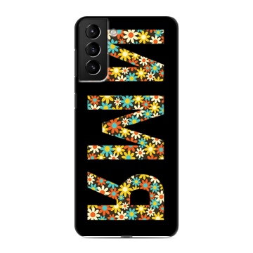Силиконовый чехол на Samsung Galaxy S21 Plus с принтом ИМЯ