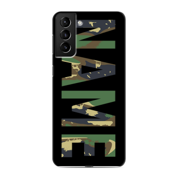Силиконовый чехол на Samsung Galaxy S21 Plus с принтом NAME