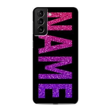 Силиконовый чехол на Samsung Galaxy S21 Plus с принтом NAME
