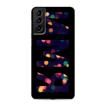 Силиконовый чехол на Samsung Galaxy S21 Plus с принтом ИМЯ