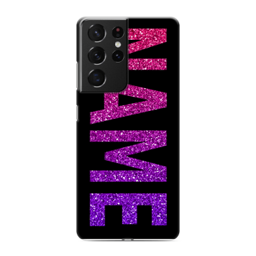 Силиконовый чехол на Samsung Galaxy S21 Ultra с принтом NAME