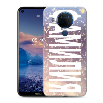 Силиконовый чехол на Nokia 5.4 с принтом ФАМИЛИЯ