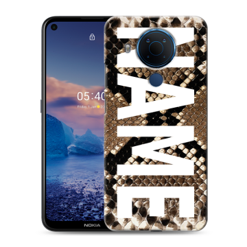 Силиконовый чехол на Nokia 5.4 с принтом NAME