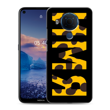 Силиконовый чехол на Nokia 5.4 с принтом ИМЯ