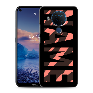 Силиконовый чехол на Nokia 5.4 с принтом NAME