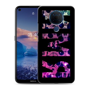 Силиконовый чехол на Nokia 5.4 с принтом ИМЯ