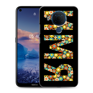 Силиконовый чехол на Nokia 5.4 с принтом ИМЯ