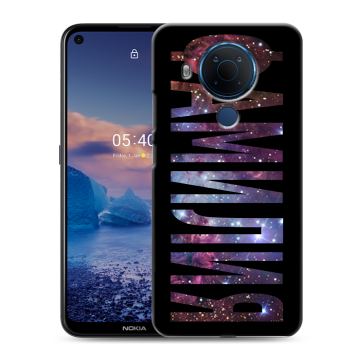 Силиконовый чехол на Nokia 5.4 с принтом ФАМИЛИЯ