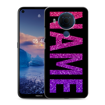 Силиконовый чехол на Nokia 5.4 с принтом NAME