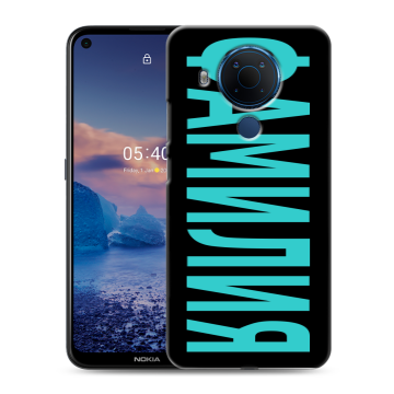 Силиконовый чехол на Nokia 5.4 с принтом ФАМИЛИЯ