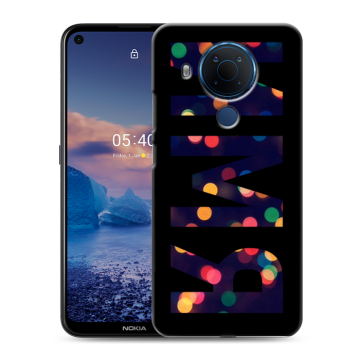 Силиконовый чехол на Nokia 5.4 с принтом ИМЯ