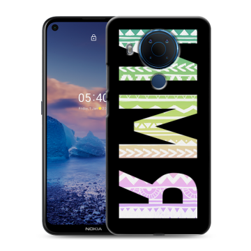 Силиконовый чехол на Nokia 5.4 с принтом ИМЯ