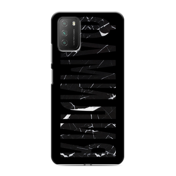 Силиконовый противоударный чехол на Xiaomi Poco M3 с принтом ФАМИЛИЯ