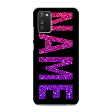 Силиконовый противоударный чехол на Samsung Galaxy A02s с принтом NAME
