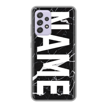 Силиконовый чехол на Samsung Galaxy A52 с принтом NAME
